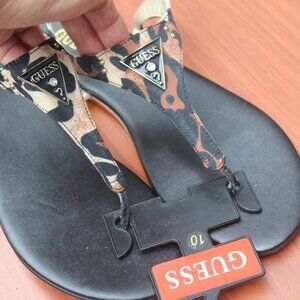 Guess women's leopard sandals shoes size 10